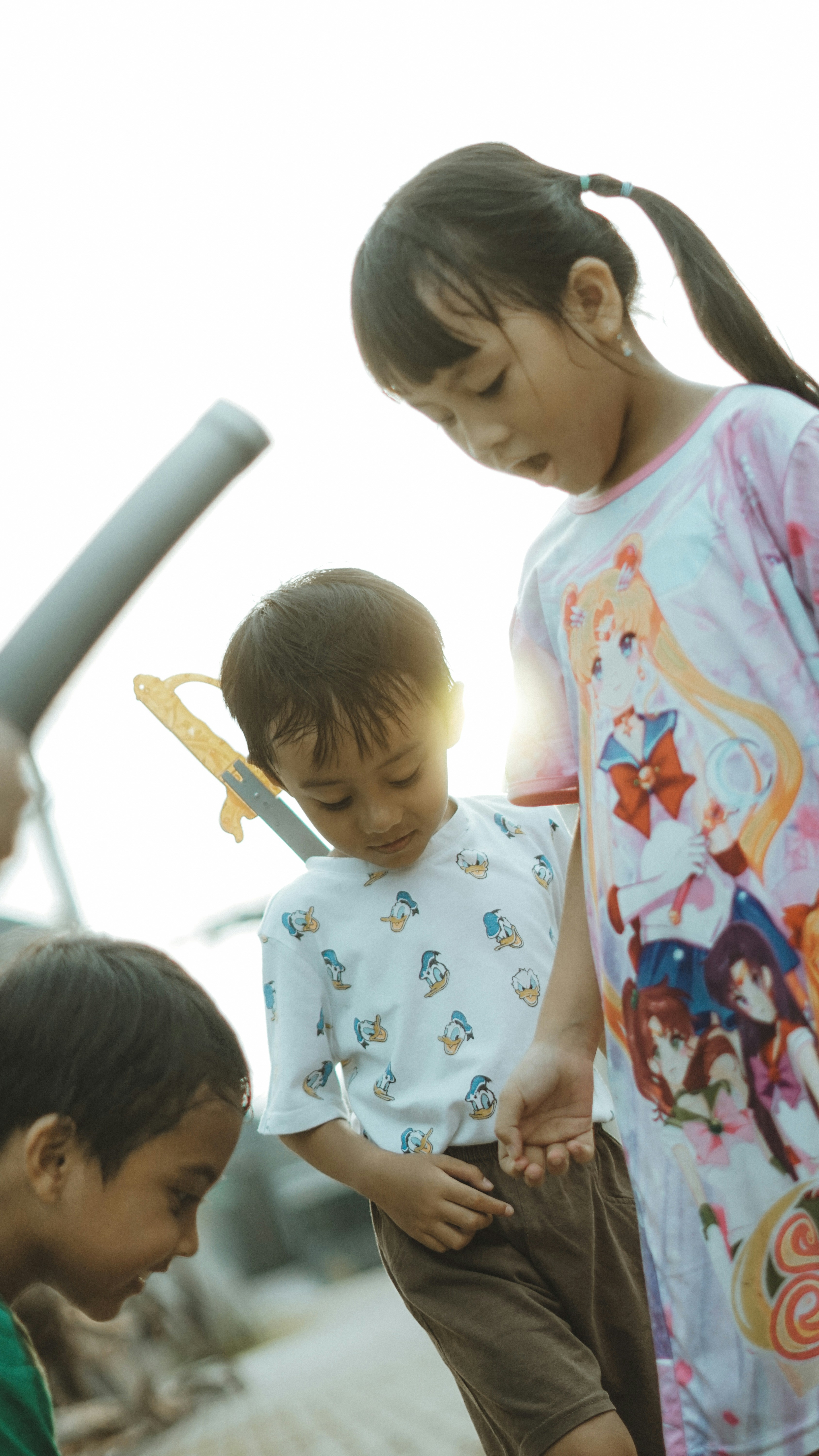 Child playing outside